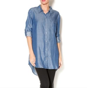 Liverpool sz XS Petite Chambray Blouse